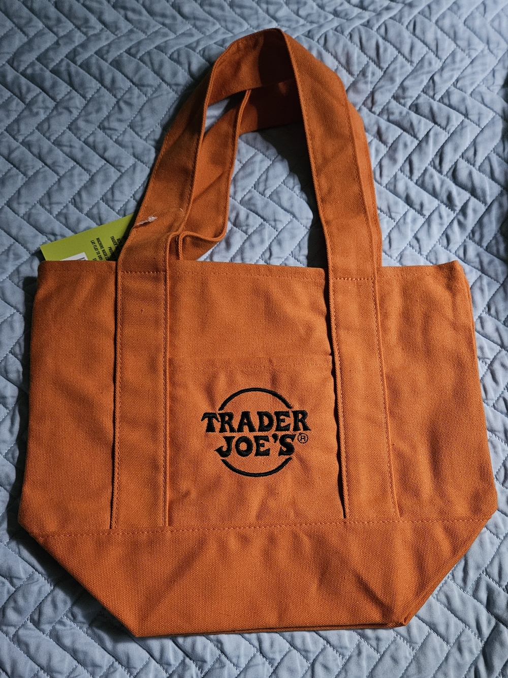Trader Joe's Orange Canvas Tote